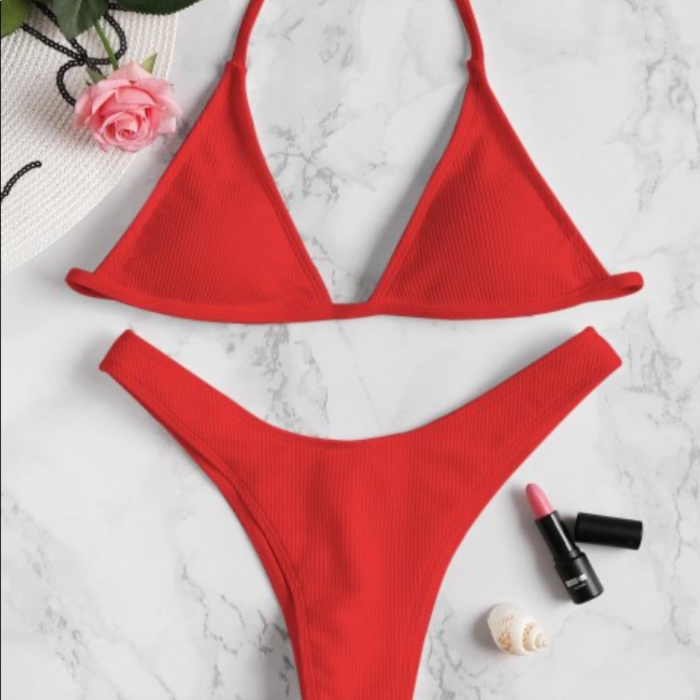 Brand new red bikini